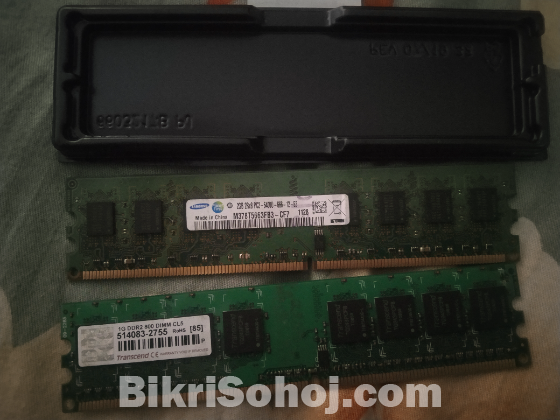 Ram ddr2 2gb+1gb